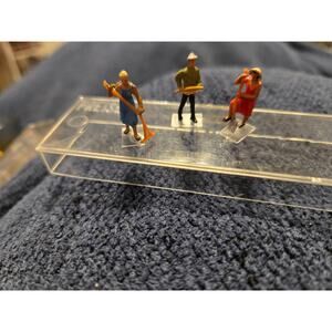 VINTAGE Preiser 1:90 Scale Made in Germany HO Assorted Figure Set 3pc